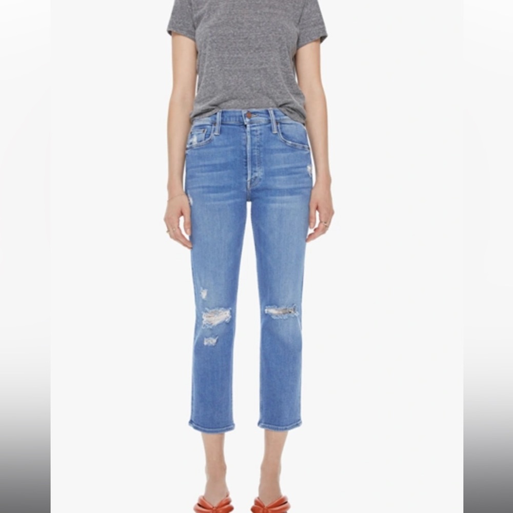 Mother The Tomcat Crop Jeans in Play Like A Pirate- Size 28